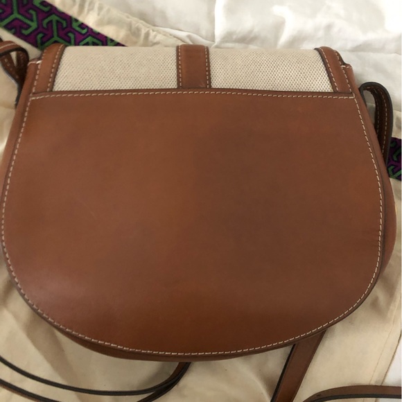 Tory Burch Brown and Cream Crossbody Bag - Picture 5 of 5